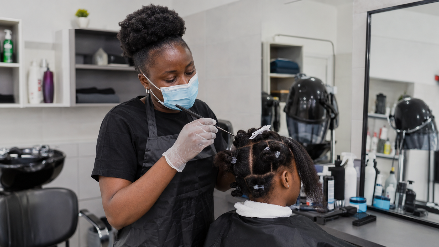 Professional hairdressing, skincare and beauty care training at Don Bosco Ashaiman